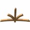 Ekena Millwork Davenport Rough Sawn Timber Gable Bracket, Western Red Cedar, 72"W x 42"H x 4"D x 4"F, 14/12 Pitch GBW072X42X0404DAV00RWR - alternate 3